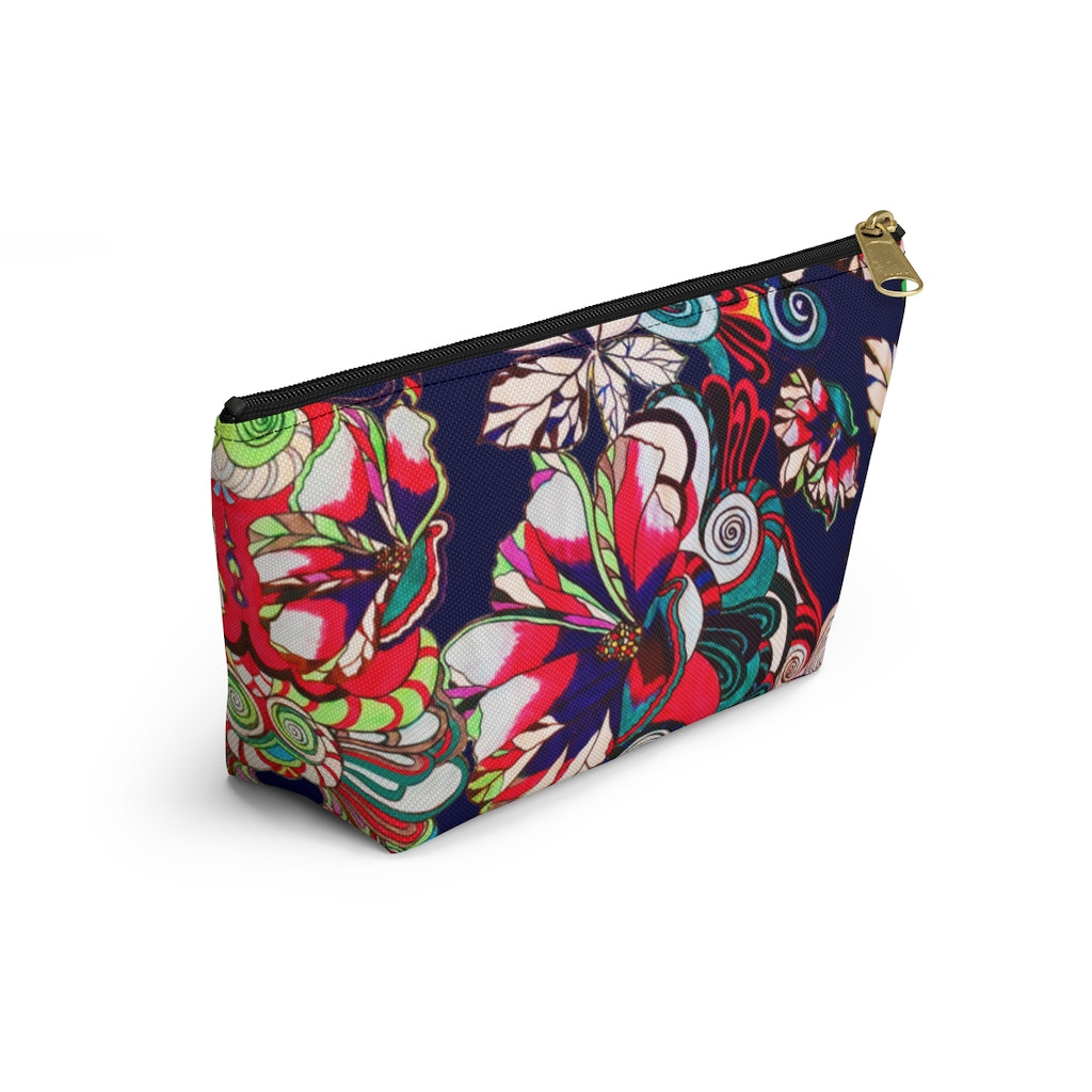 Floral Pop Ink Accessory Pouch