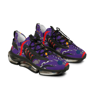 Purple Wildly Wicked OTT Men's Mesh Knit Sneakers