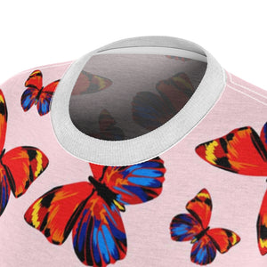 Tangerine Butterflies AOP T-Shirt