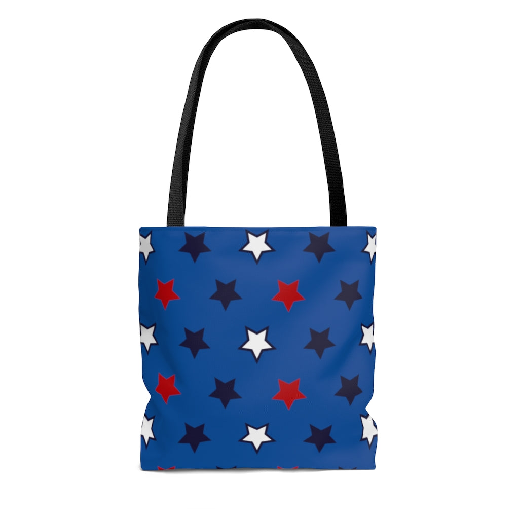 AOP Star Girl Royal Blue Tote Bag