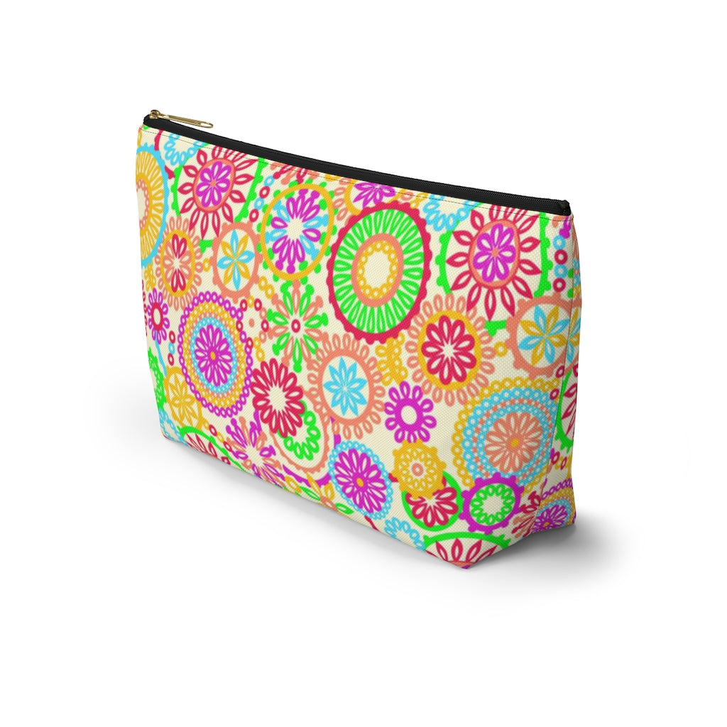 The 70's Vibe Lemon Accessory Pouch