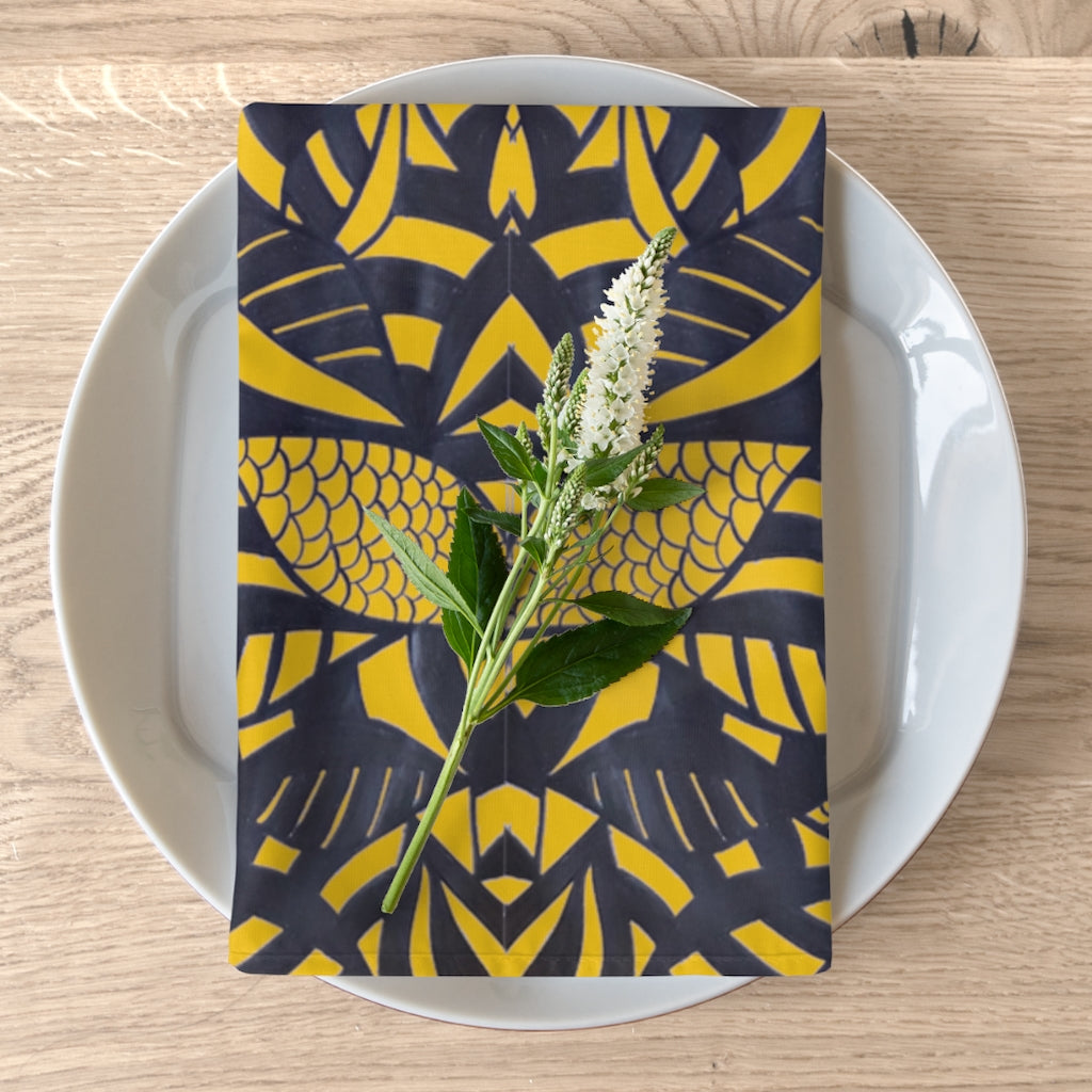 Yellow Tropical Minimalist Napkin