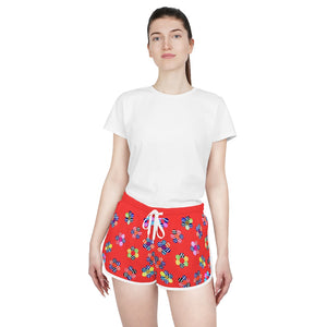 Vermillion Candy Florals Relaxed Shorts