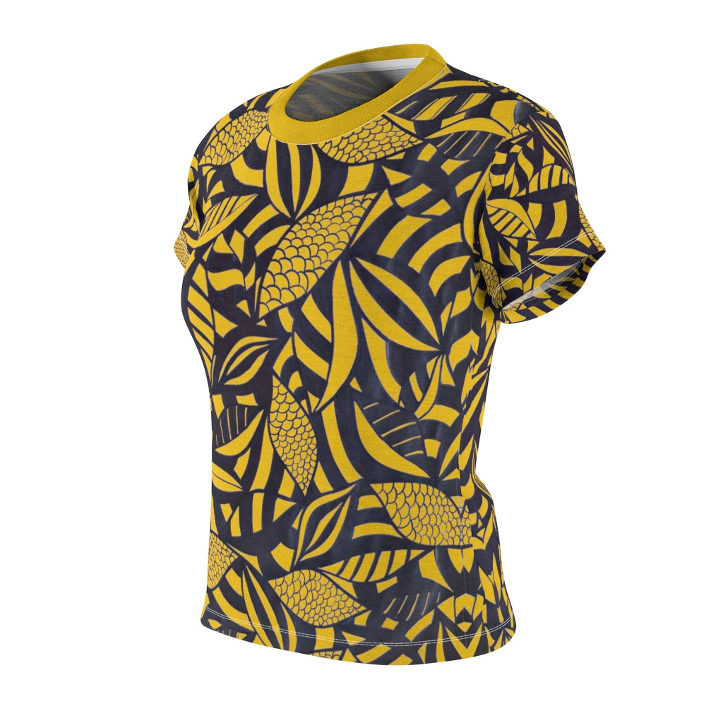 Tropical Minimalist AOP Yellow T-shirt