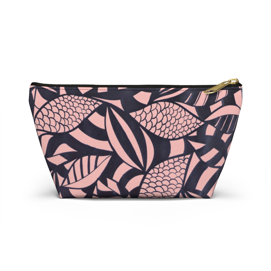 Blush Tropical Minimalist Accessory Pouch