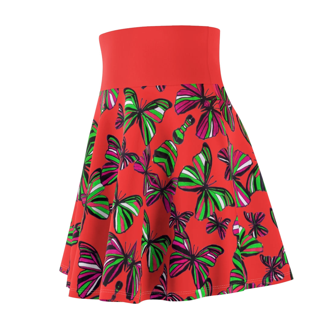 Vermillion Butterflies Skater Skirt