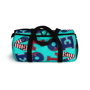 American Love Cyan Duffel Bag