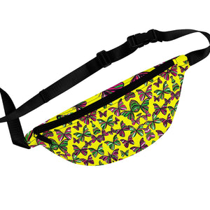 Butterflies Bright Yellow Fanny Pack