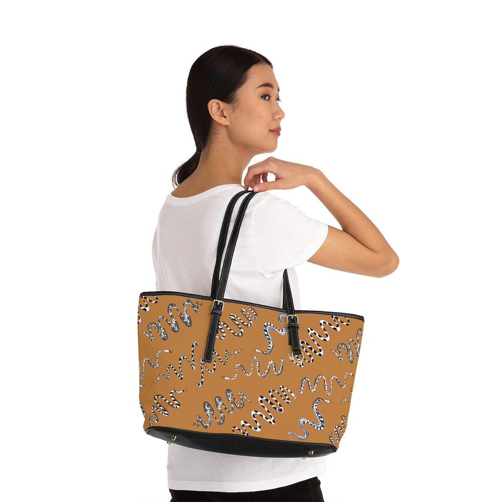 Tussock Snake Den PU Leather Shoulder Bag