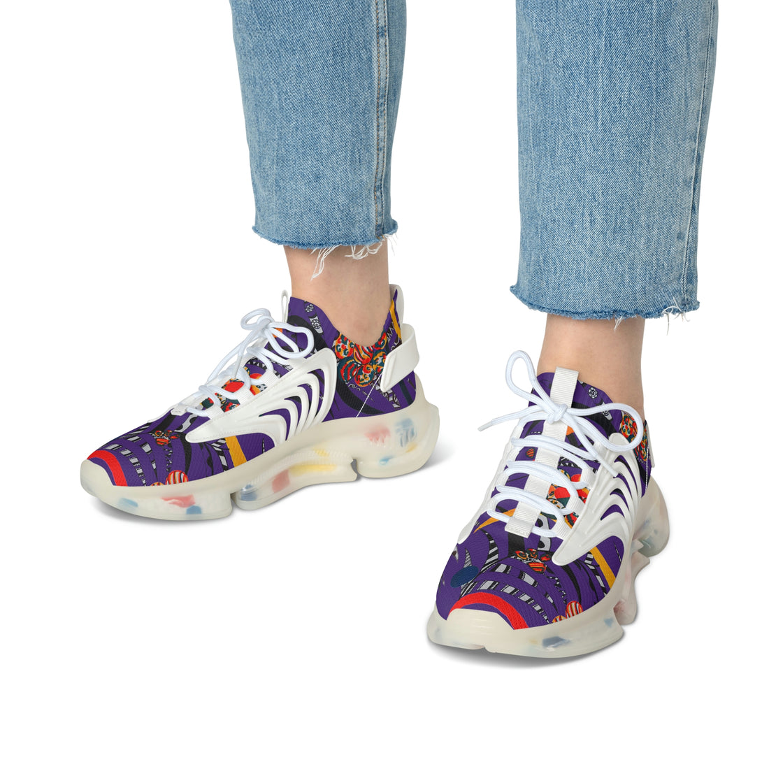 Purple Wildly Wicked OTT Women's Mesh Knit Sneakers