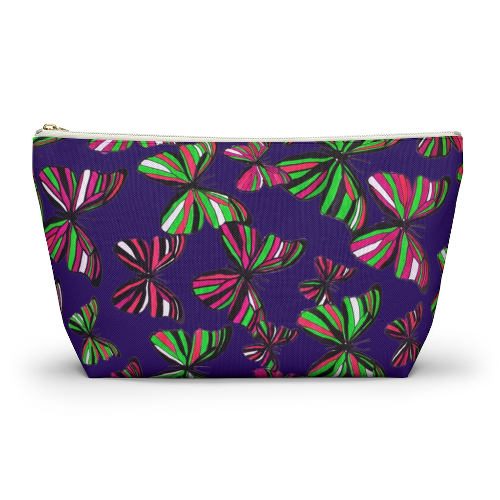 Butterflies Violet Accessory Pouch