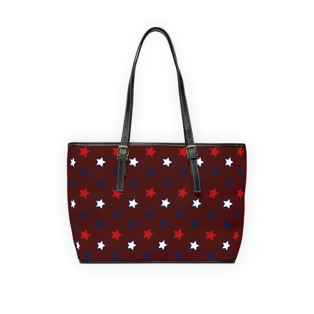 Starry Marsala PU Leather Shoulder Bag