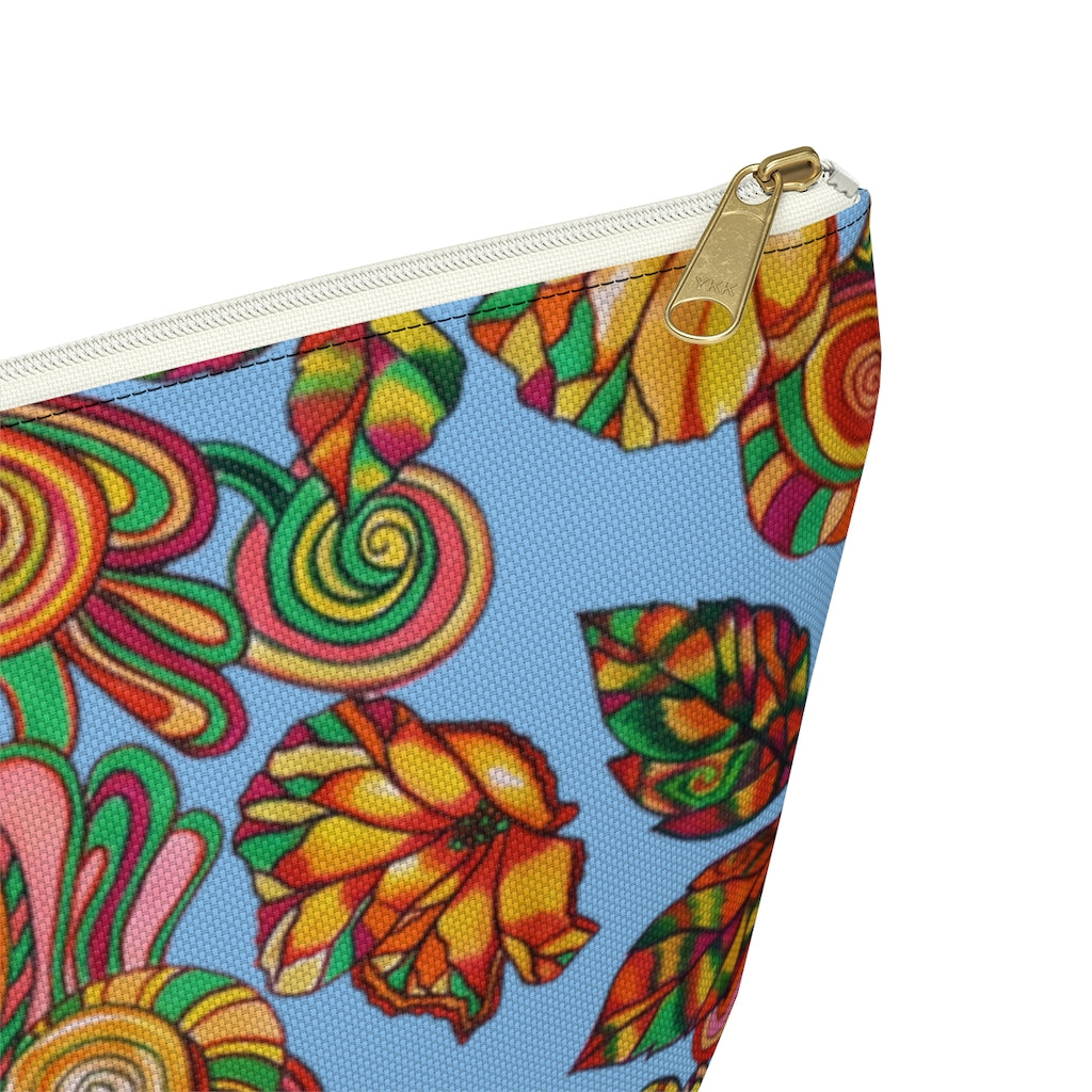 Sky Artsy Floral Accessory Pouch