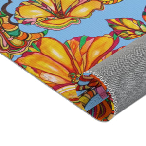Artsy Floral Sky Area Rug