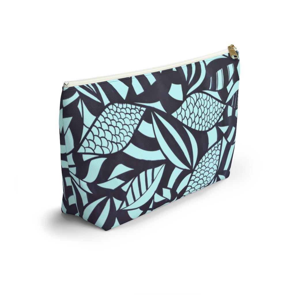 Icy Tropical Minimalist Accessory Pouch