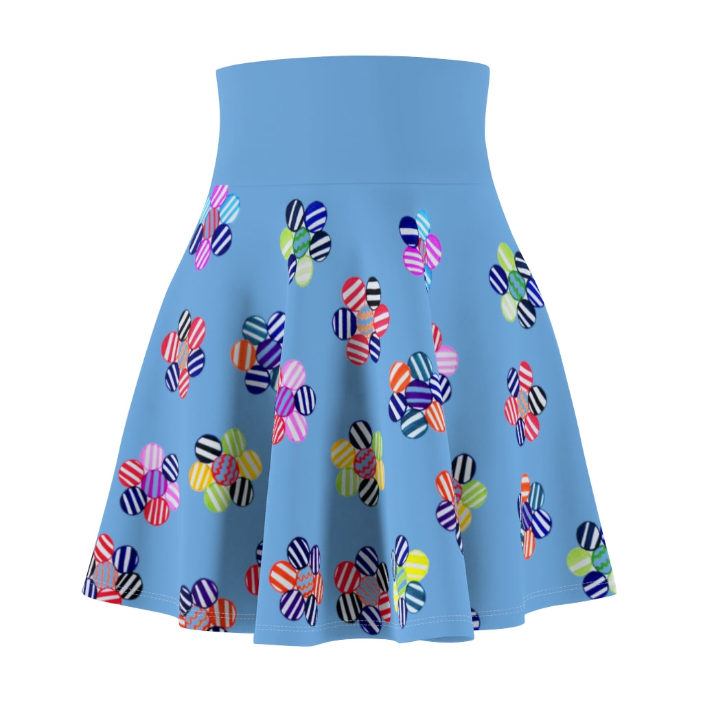 Sky Candy Florals Skater Skirt