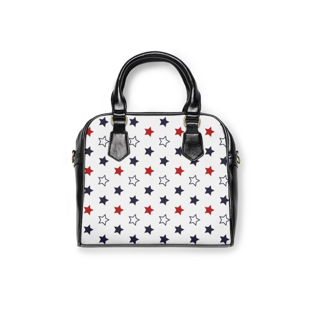 White Star Print AOP Handbag