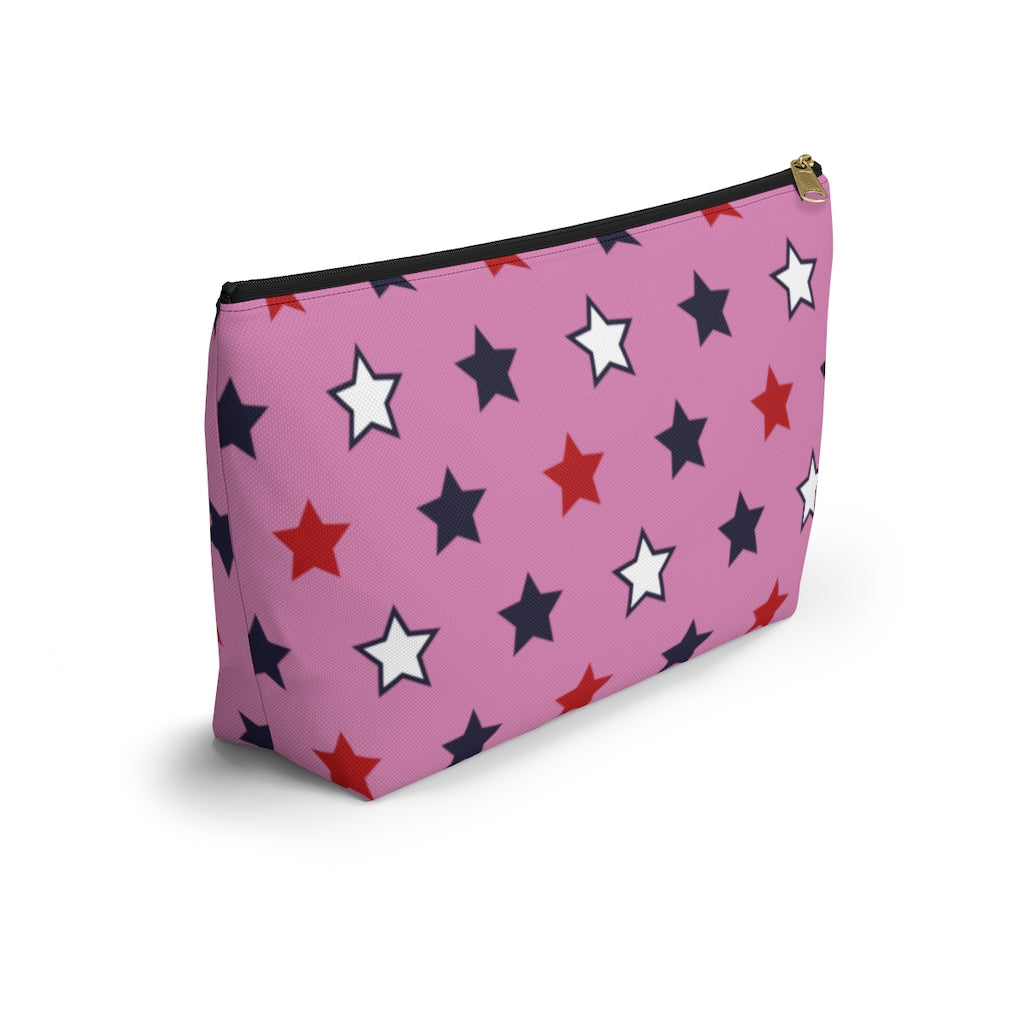 Starry Pink Accessory Pouch