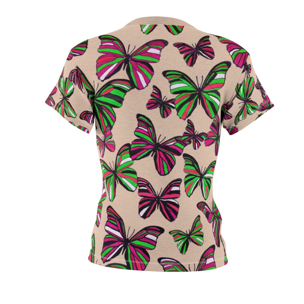 Butterflies AOP Nude T-shirt