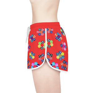 Vermillion Candy Florals Relaxed Shorts