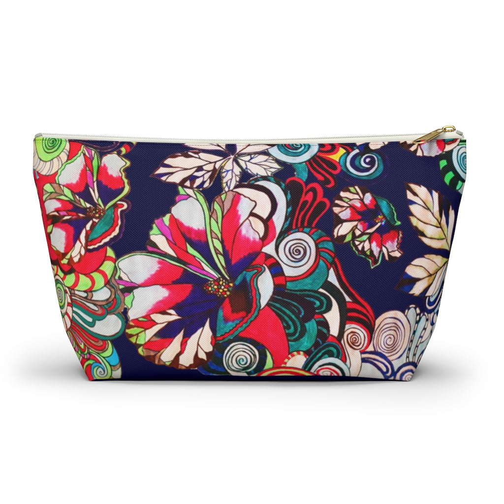 Floral Pop Ink Accessory Pouch