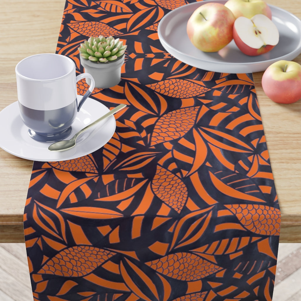 Tropical Orange Table Runner