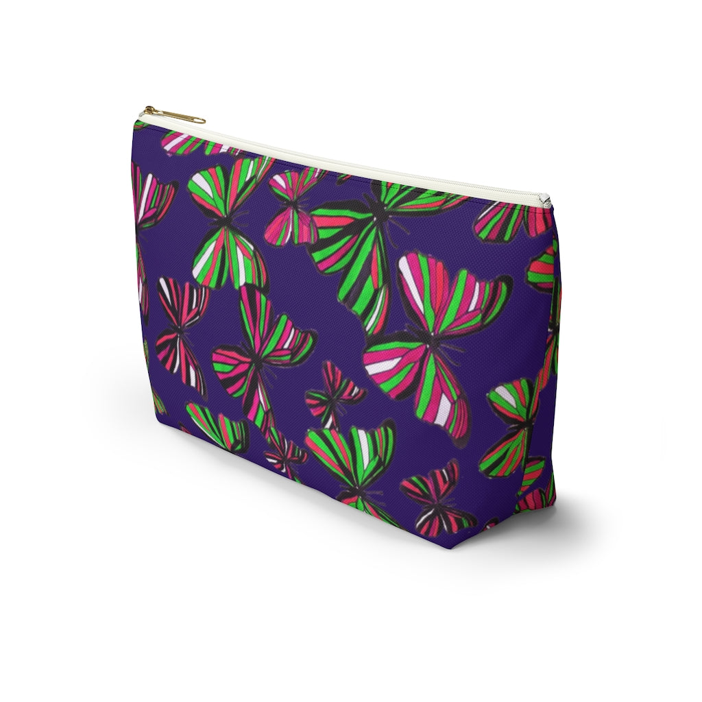 Butterflies Violet Accessory Pouch