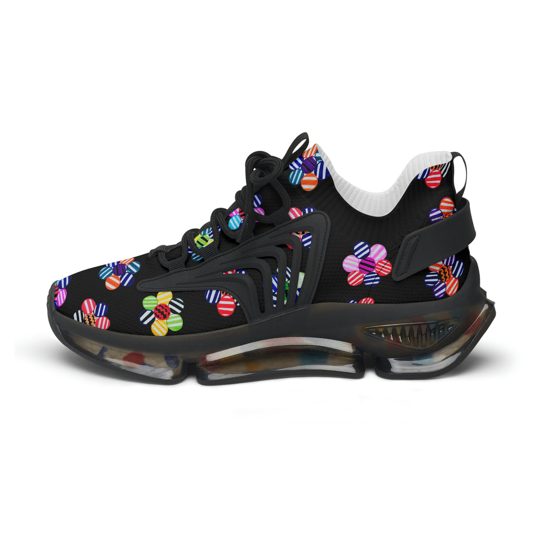 Black Candy Floral Printed OTT Women's Mesh Knit Sneakers