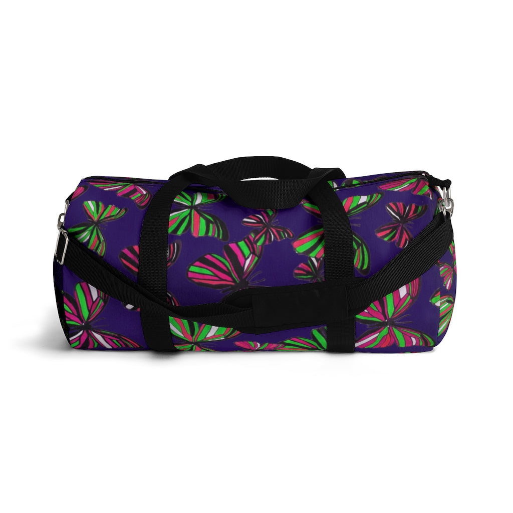 Butterflies Violet Duffel Bag