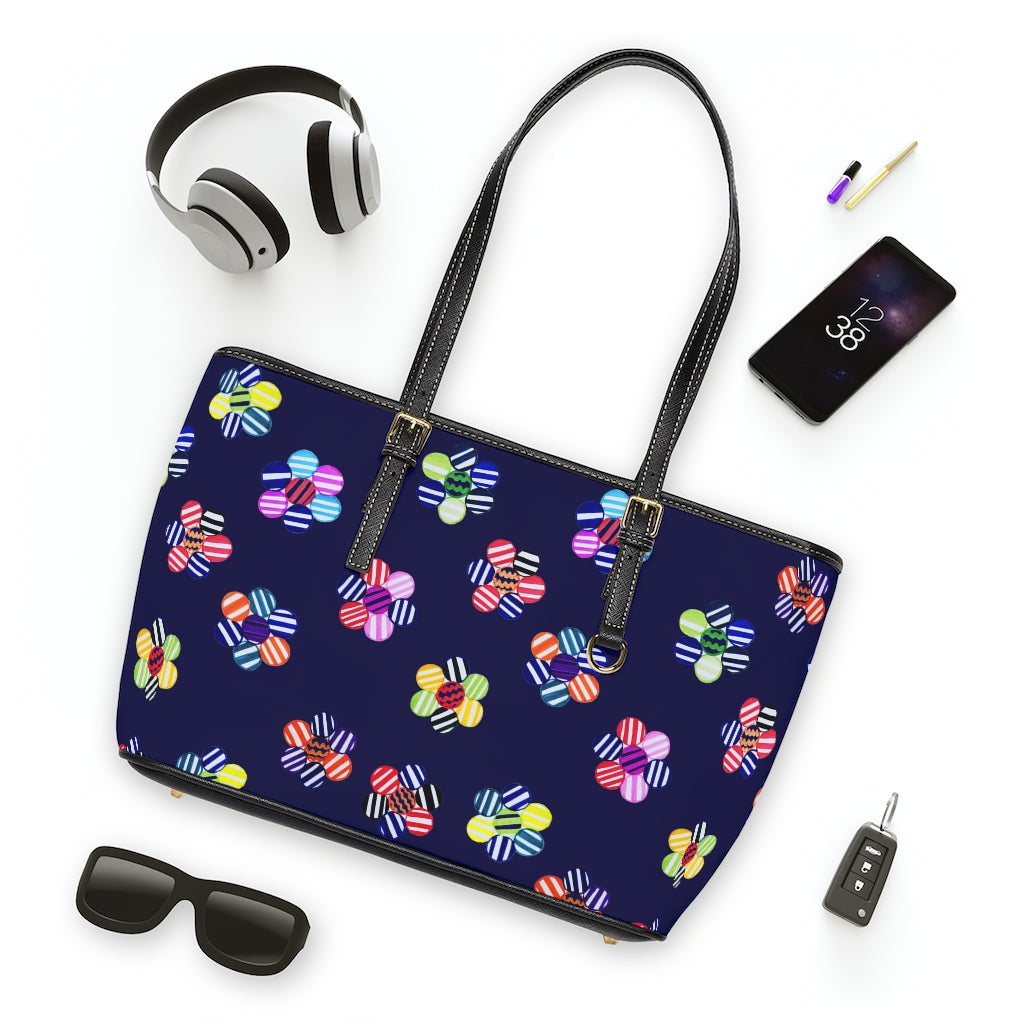 ink multi colour candy florals totebag