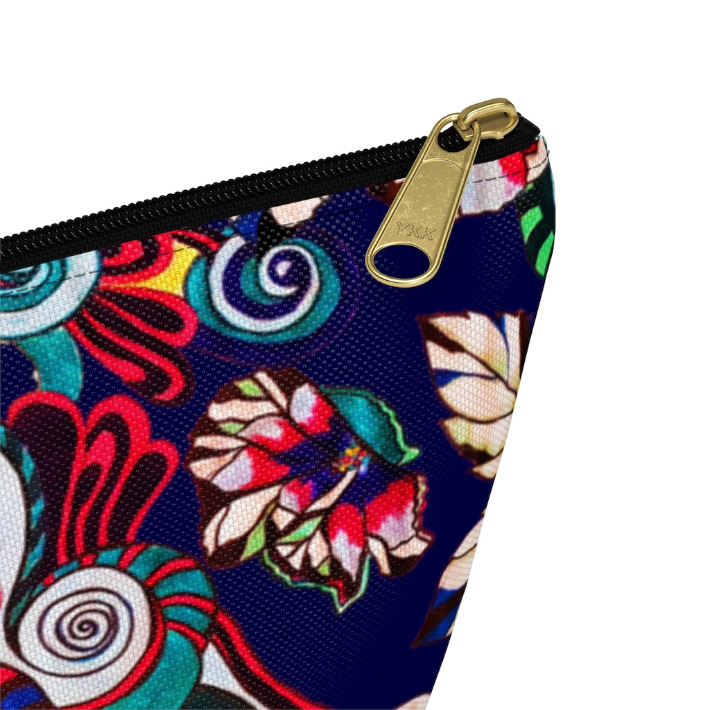 Floral Pop Ink Accessory Pouch