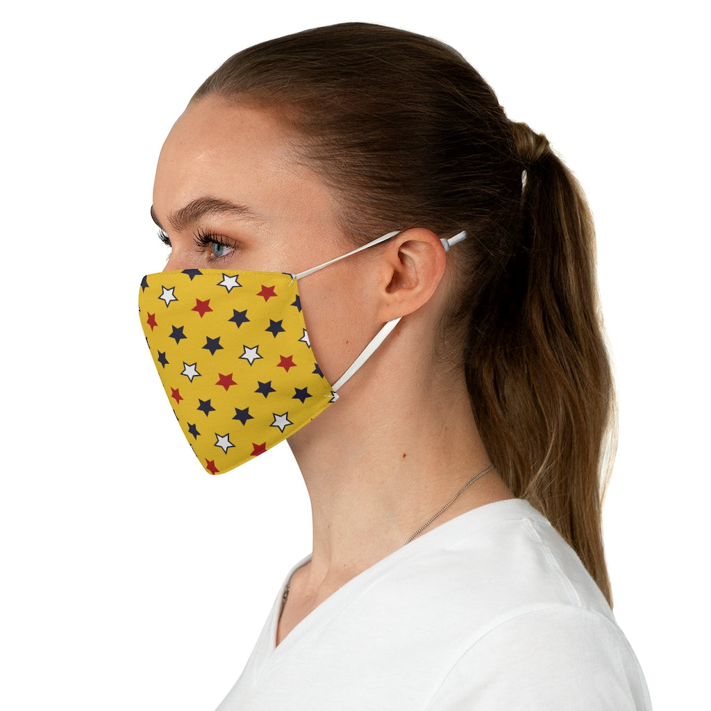 All Stars Yellow Fabric Face Mask