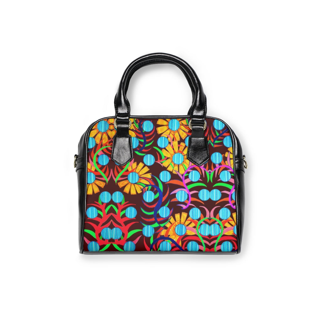 Marsala Sunflower AOP Handbag