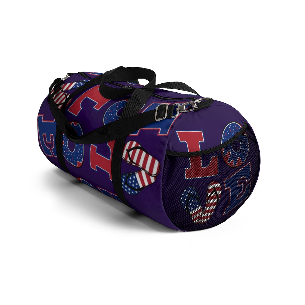 American Love Violet Duffel Bag