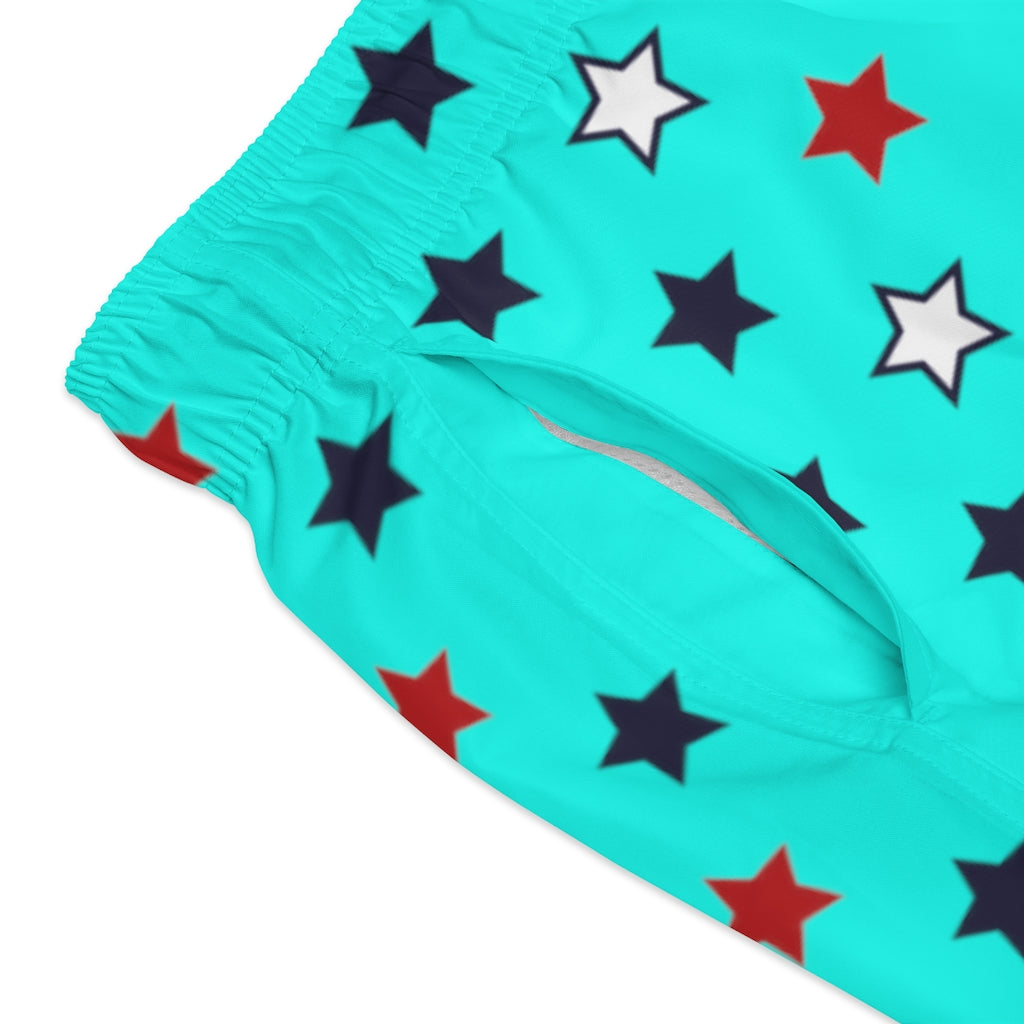 Men's Starboy Cyan Swimming Trunks