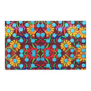 Sun Flower Marsala Area Rug