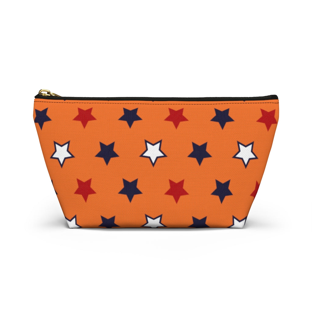 Starry Orange Accessory Pouch