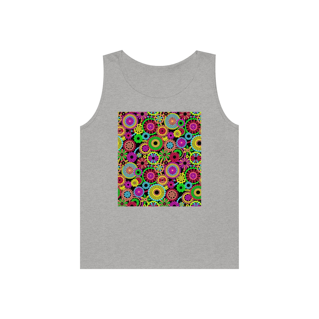 Unisex 70's Vibe Black Tank Top