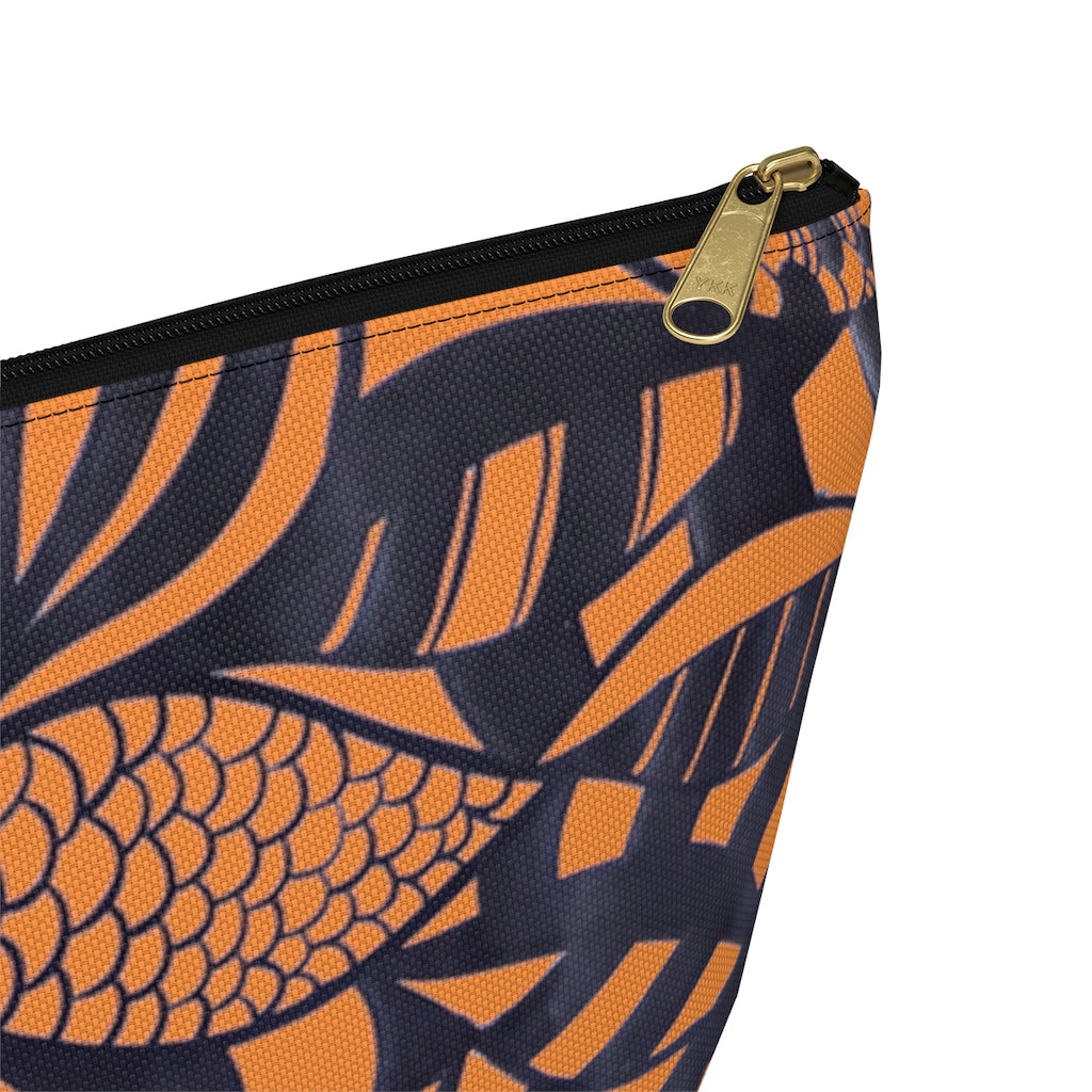 Peach Tropical Minimalist Accessory Pouch