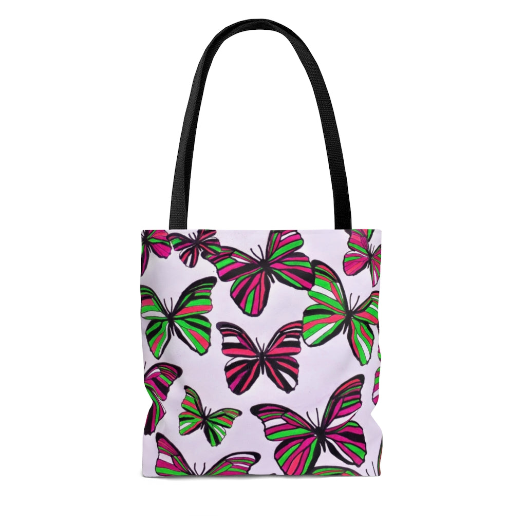 AOP Butterflies Tote Bag