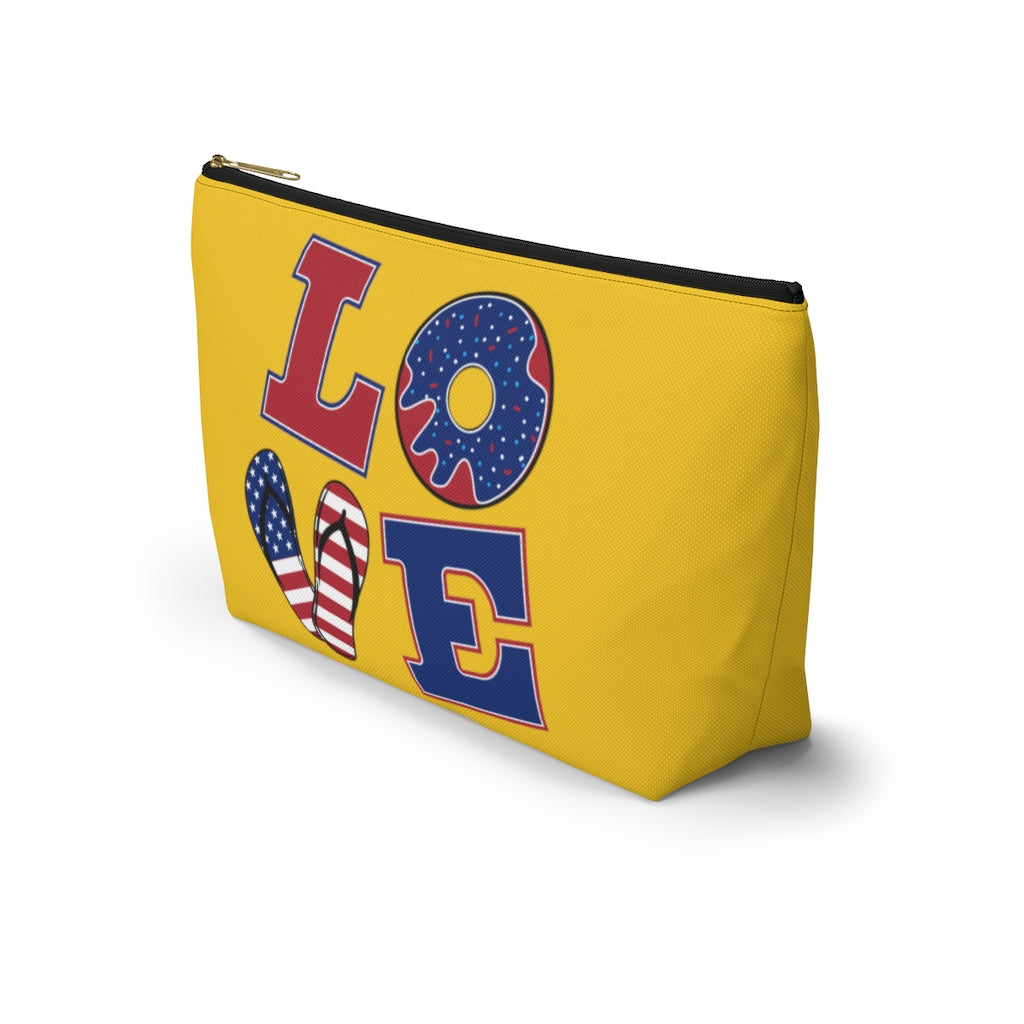 Love Yellow Accessory Pouch