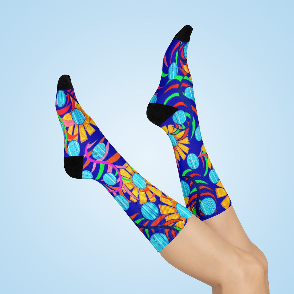 Sunflower Electric Blue Socks