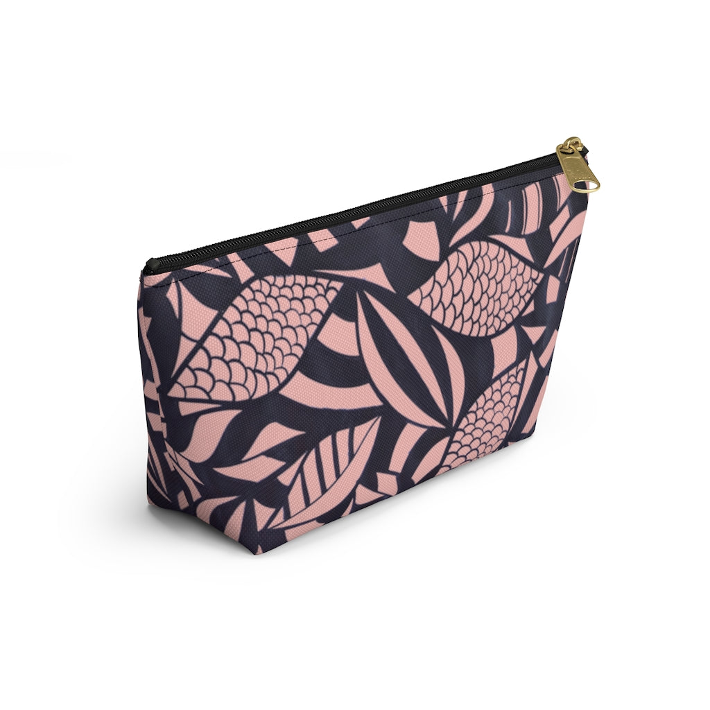 Blush Tropical Minimalist Accessory Pouch