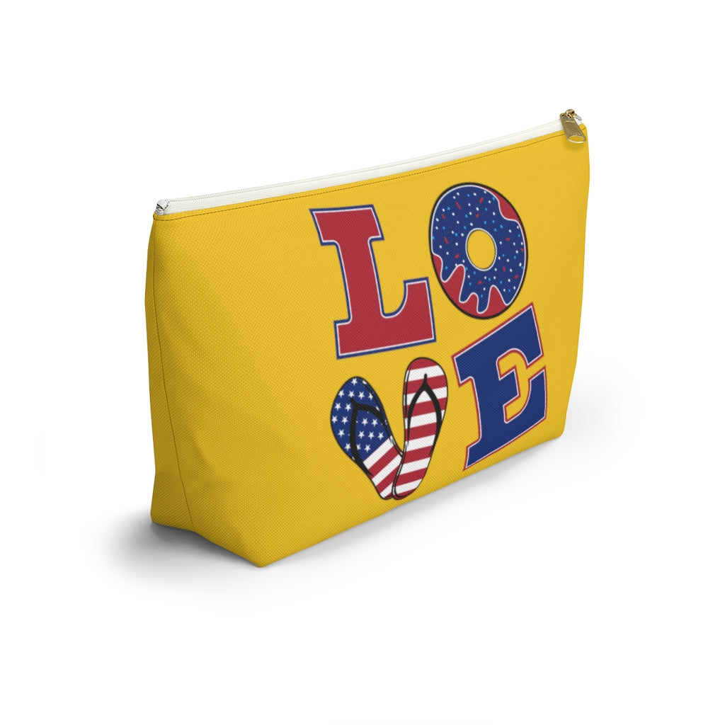 Love Yellow Accessory Pouch