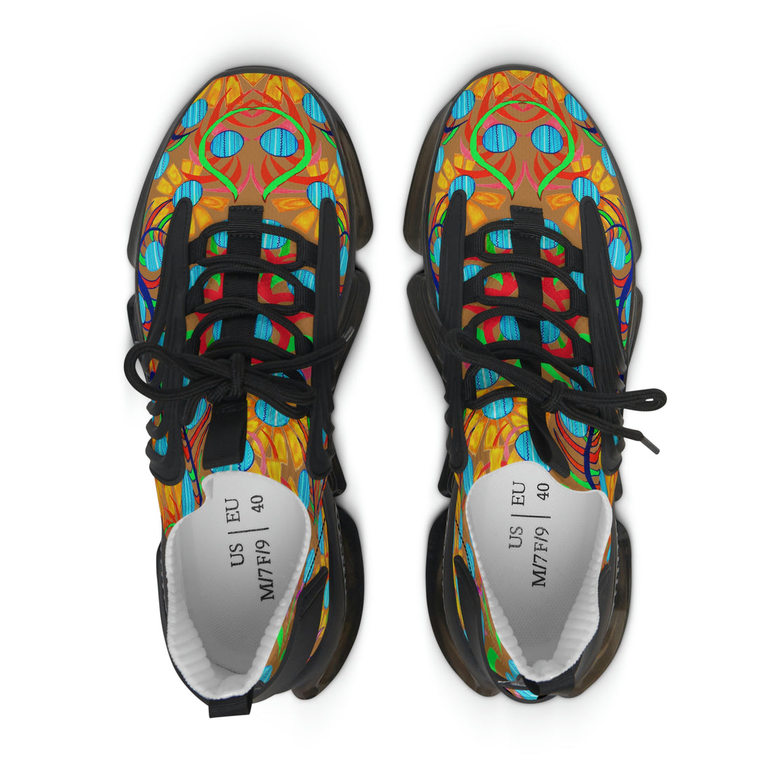 Tussock Sunflower Printed OTT Women's Mesh Knit Sneakers