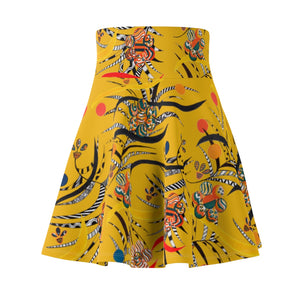 Yellow Wilderness Skater Skirt
