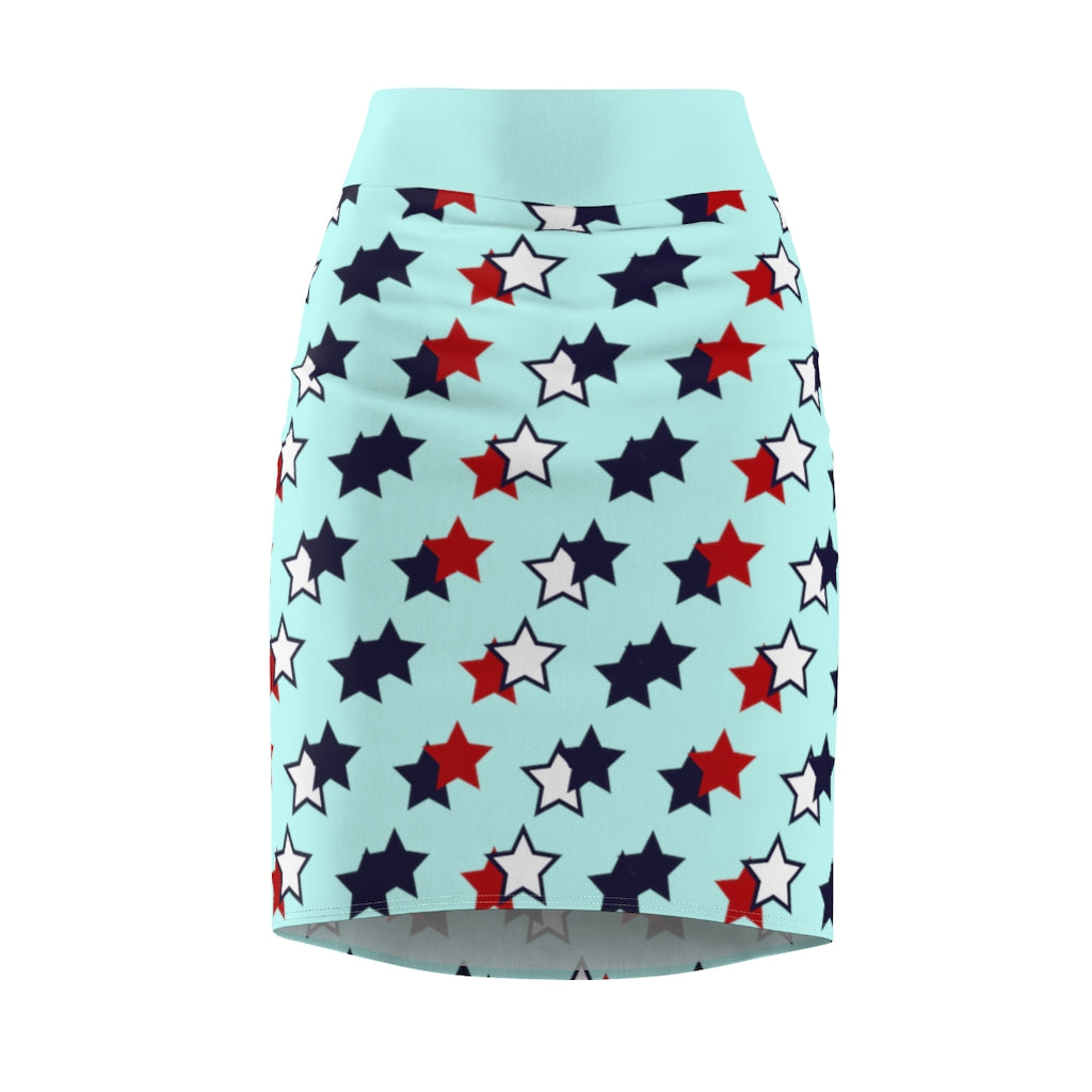 AOP Starry Icy Pencil Skirt